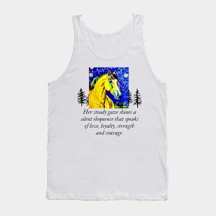 Horse under Starry night Tank Top